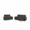 Zetel Feet 3+2-zit - microvezel - bruingrijs met relax