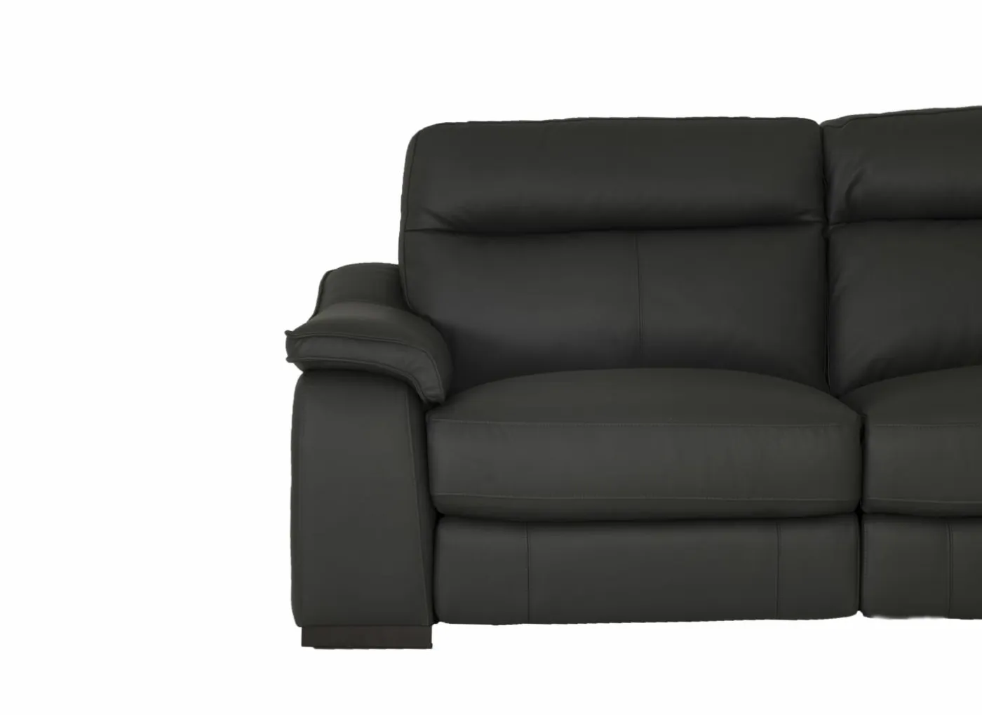 Zetel Final 2,5+2-zit - leder - shalegrey met relax