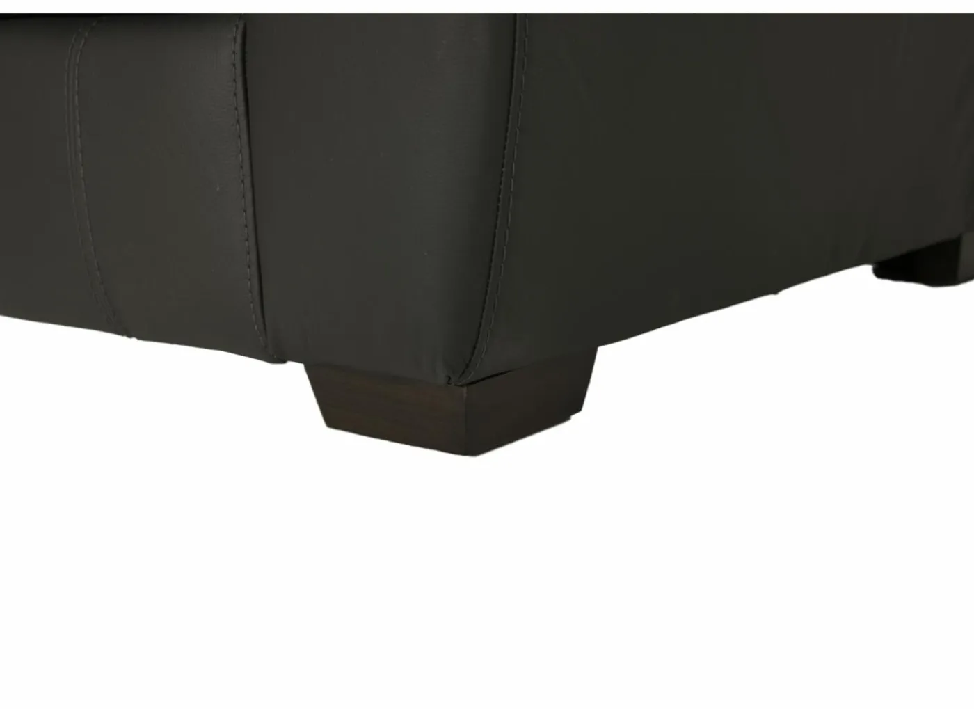 Zetel Folk 2,5-zit - leder - antraciet