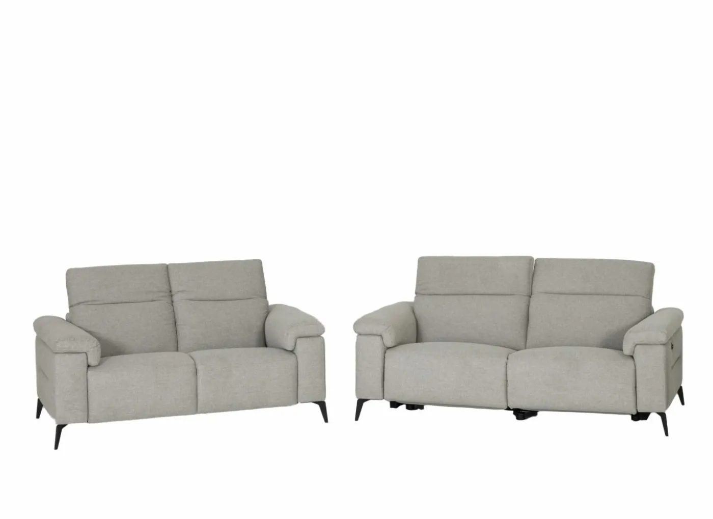 Zetel Funk 3+2-zit - stof - grijs met relax