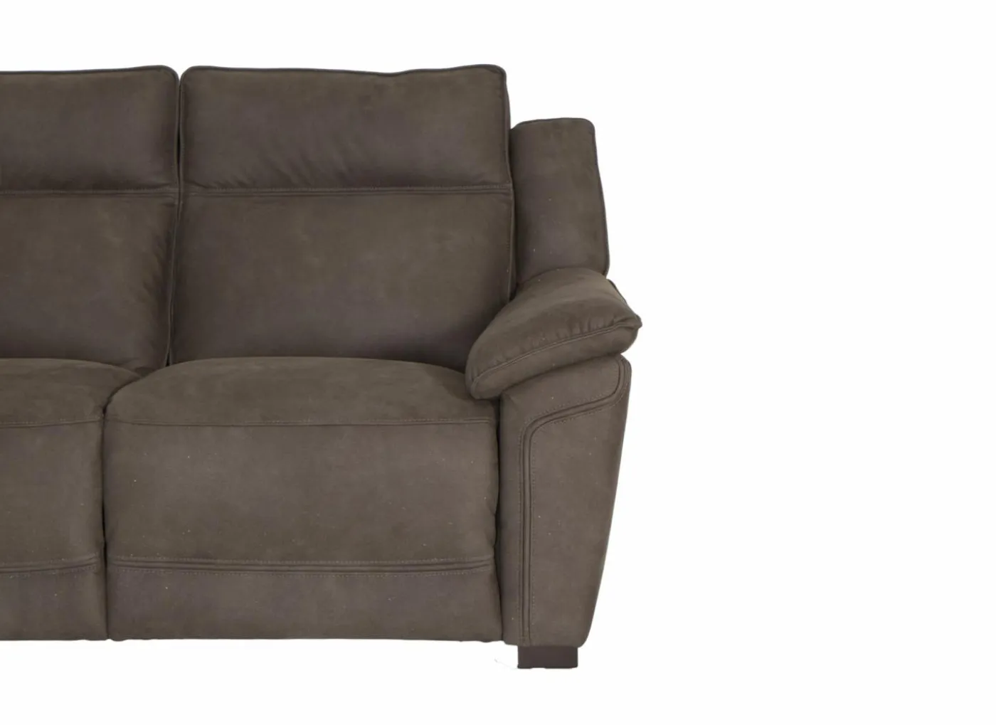 Zetel Globe 3+2-zit - stof - bruingrijs met 2 relaxen