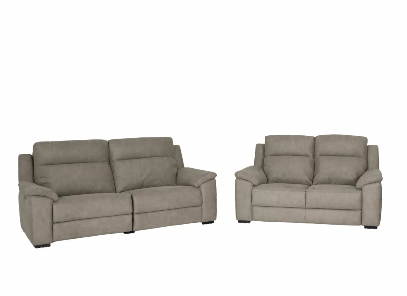 Zetel Grande 3+2-zit - stof - silver grey met relax