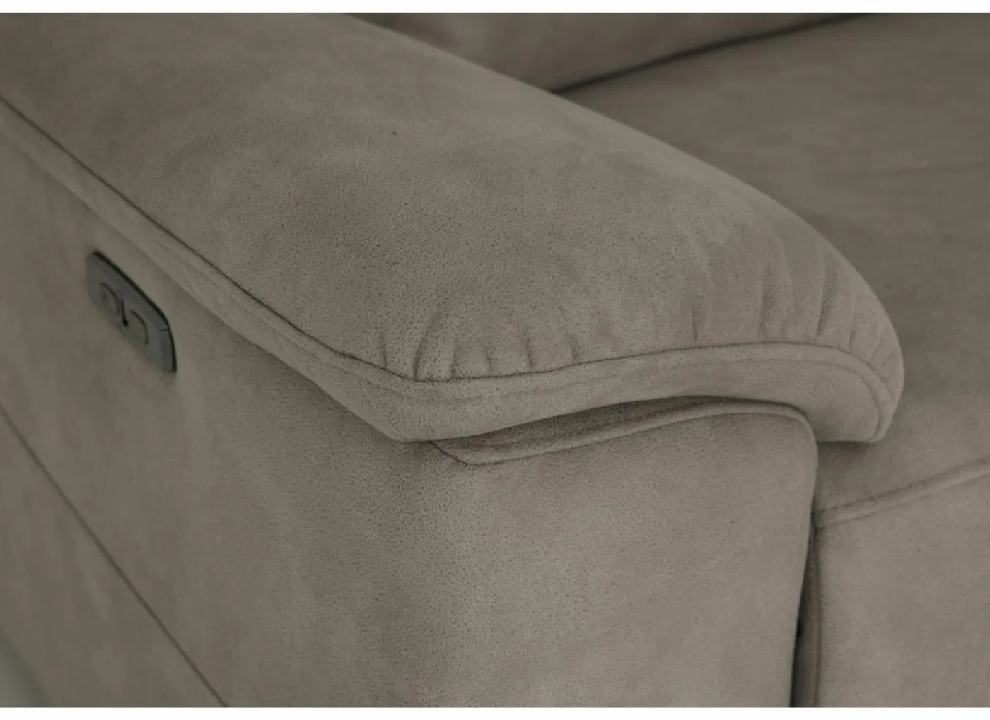 Zetel Grande 3+2-zit - stof - silver grey met relax