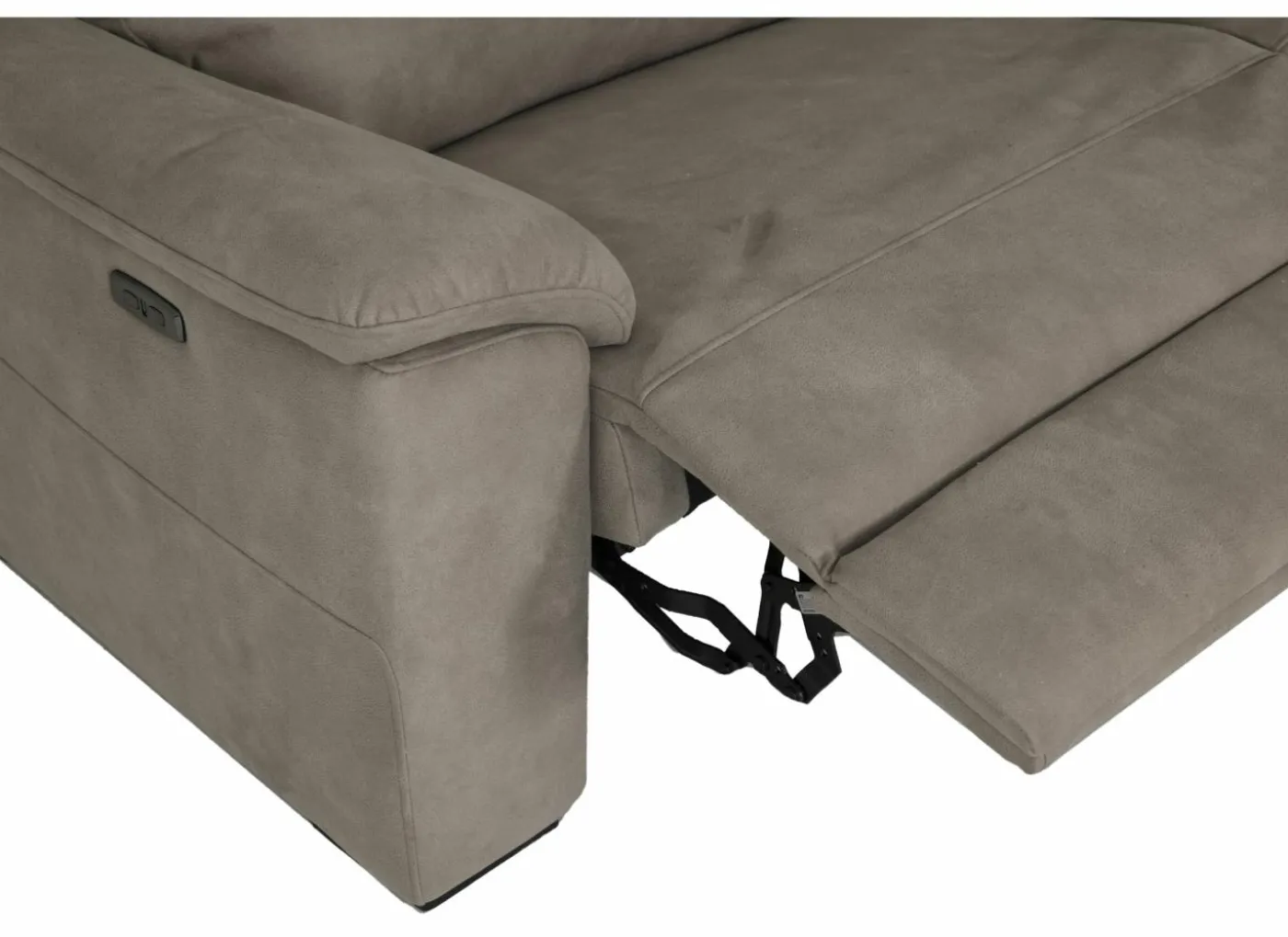 Zetel Grande 3+2-zit - stof - silver grey met relax