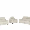 Zetel Grass 2,5+2+1-zit - leder - frost met relax
