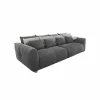 Zetel Gulliver 4-zit - stof - donkergrijs
