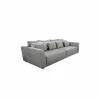 Zetel Gulliver 4-zit - stof - lichtgrijs