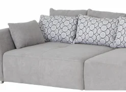 Zetel Gulliver 4-zit - stof - grijs