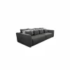 Zetel Gulliver 4-zit - stof - donkergrijs