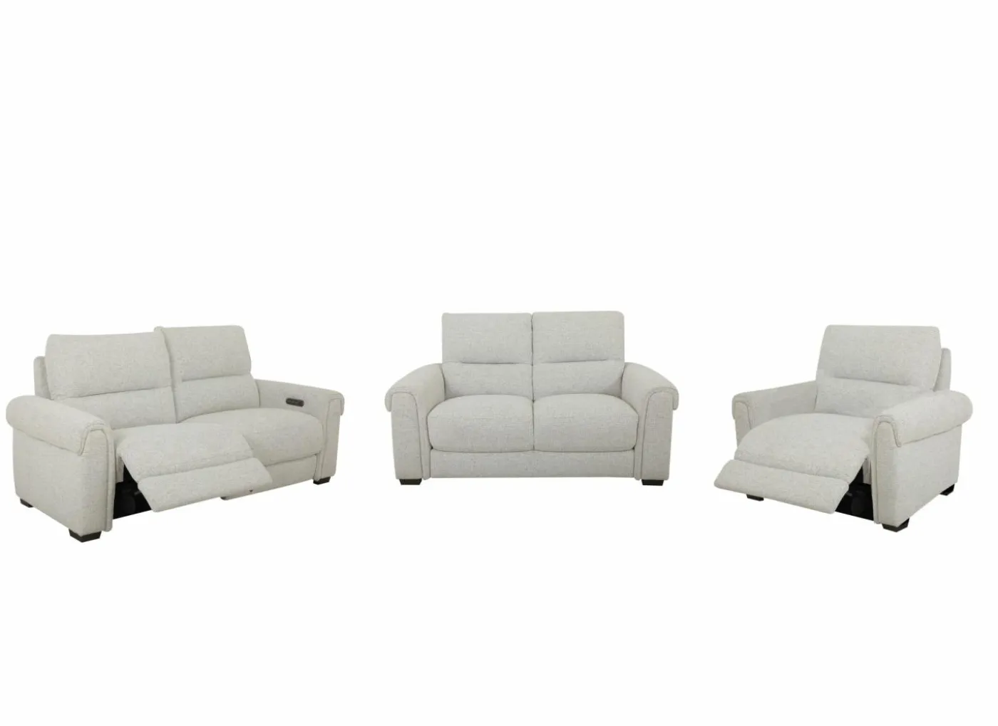 Zetel Hana 2,5+2+1-zit - stof - oyster met relax