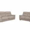 Zetel Judd 2,5+2-zit - stof - silver grey