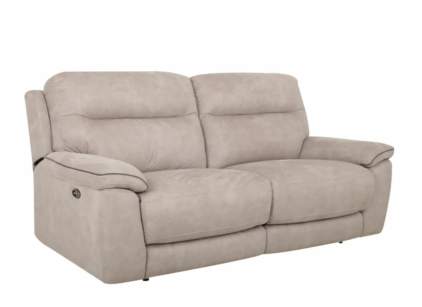 Zetel Judd 2,5-zit - stof - silver grey met relax