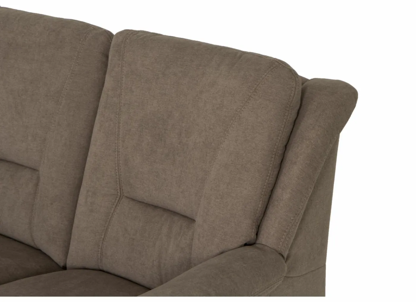 Zetel Marente 3+2+1-zit - stof - bruin met poef