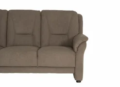 Zetel Marente 3+2+1-zit - stof - bruin met poef