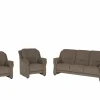 Zetel Marente 3+1+1-zit - stof - bruin