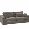 Zetel Marlon 3-zit - stof - bruin