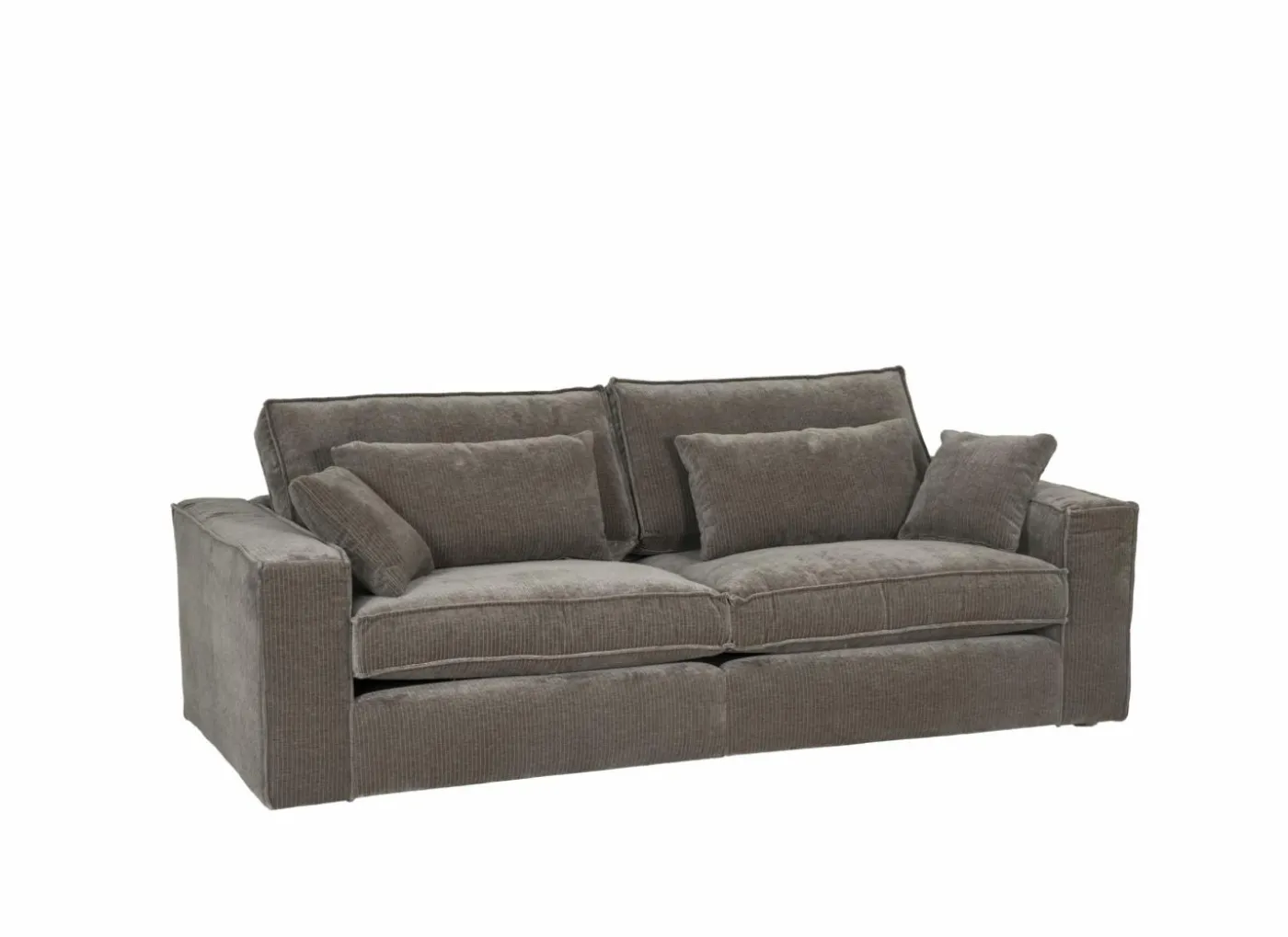 Zetel Marlon 3-zit - stof - bruin