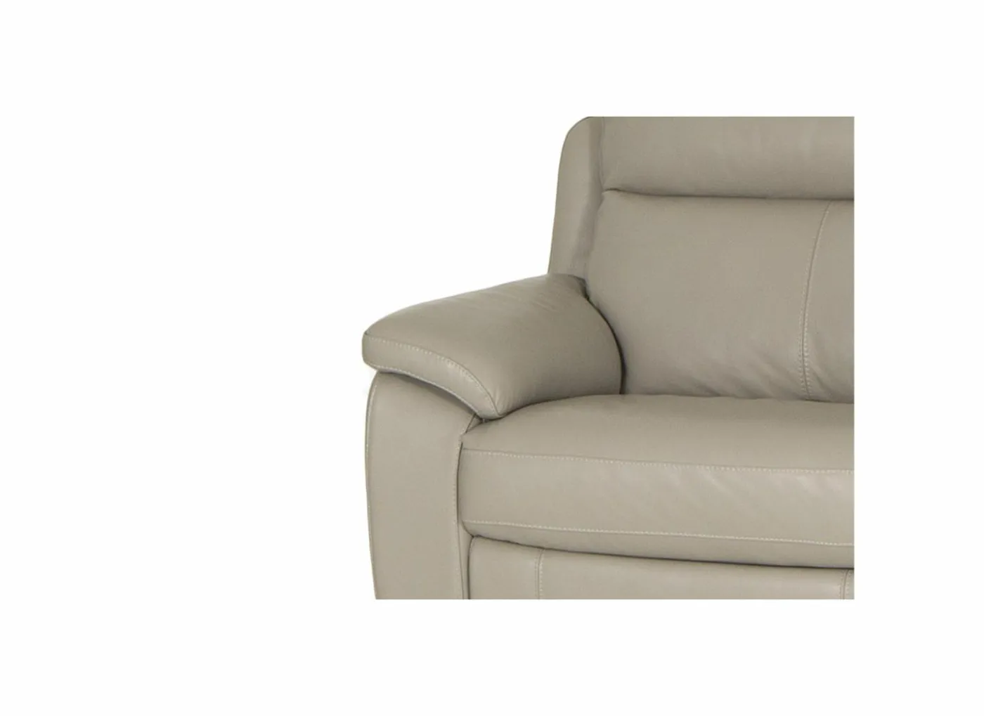 Zetel Mohawk 2-zit - leder - grijs