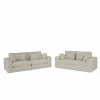 Zetel Monize 3+2-zit - stof - ecru