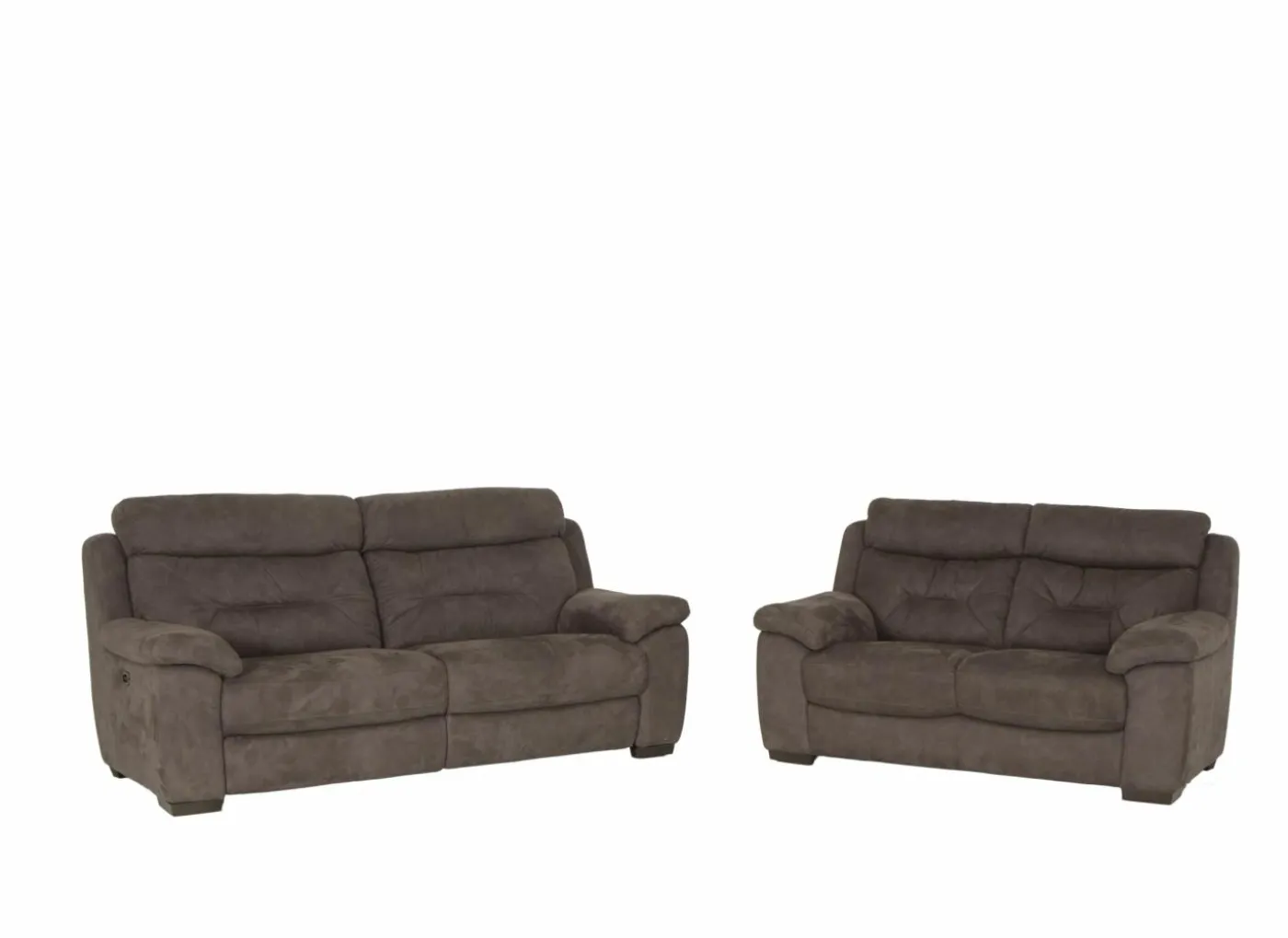 Zetel Neil 2,5+2-zit - stof - grijs met relax