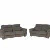 Zetel Notch 2,5+2-zit - stof - donkergrijs met relax
