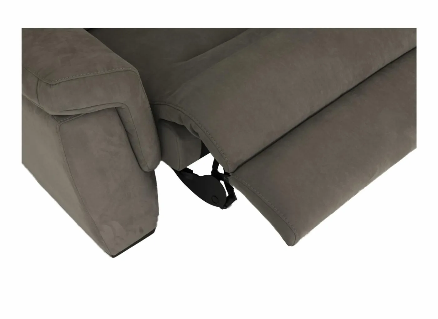 Zetel Notch 2,5+2-zit - stof - donkergrijs met relax
