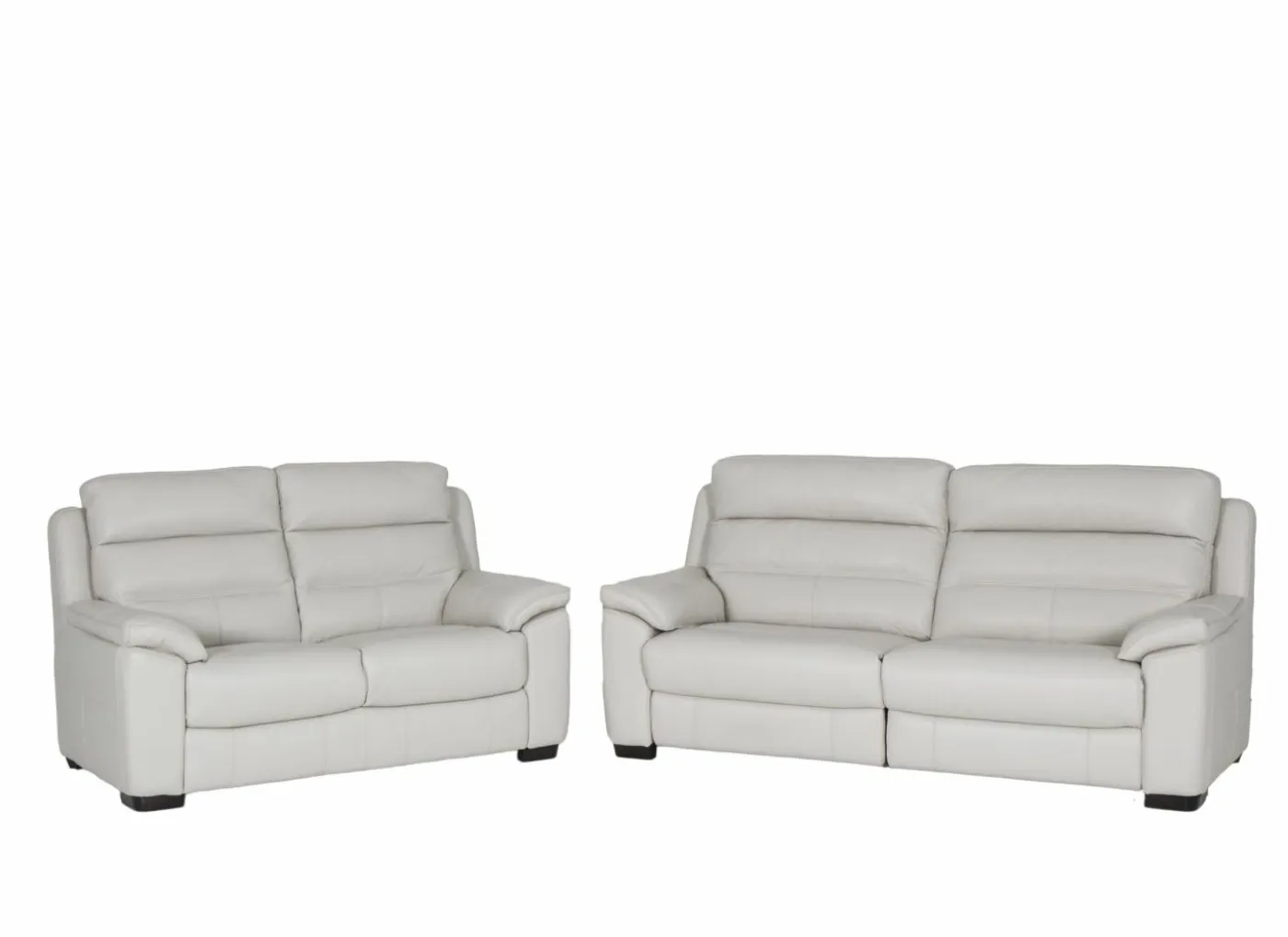 Zetel Olympe 2,5+2-zit - leder - beige