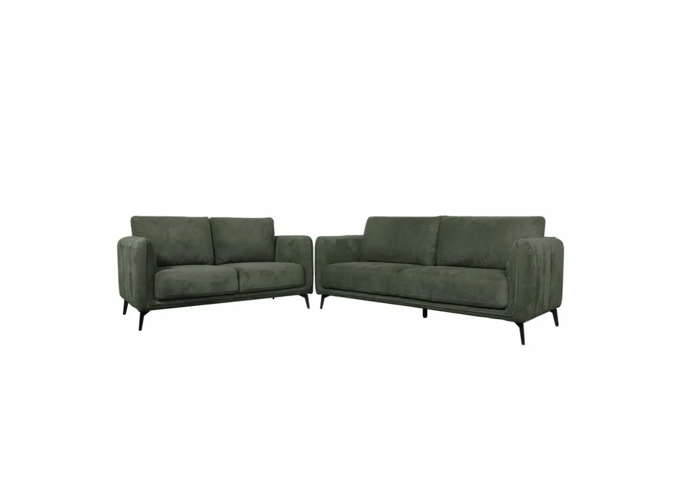 Zetel Pack 3-zit - stof - groen