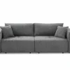Zetel Relax Bigsofa 4-zit - stof - chenil middengrijs
