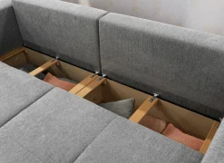 Zetel Relax Bigsofa 4-zit - stof - chenil middengrijs