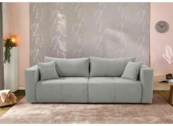 Zetel Relax Bigsofa 4-zit - stof - lichtgrijs
