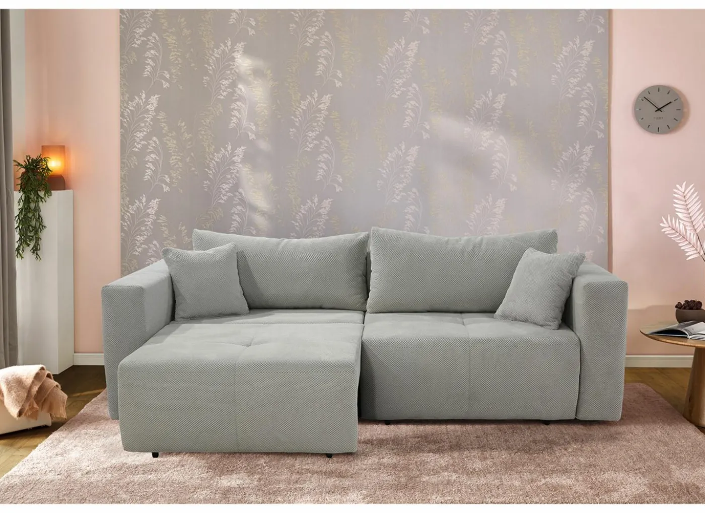 Zetel Relax Bigsofa 4-zit - stof - lichtgrijs
