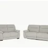 Zetel Saipan 2,5+2-zit - stof - grijs met relax