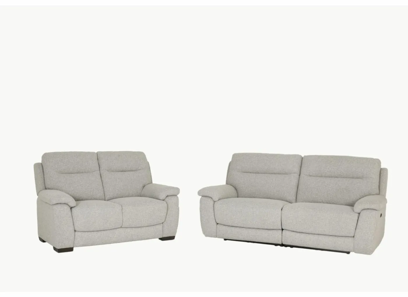 Zetel Saipan 2,5+2-zit - stof - grijs met relax