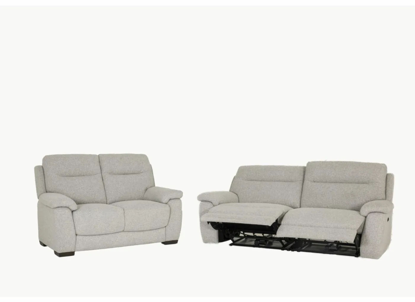 Zetel Saipan 2,5+2-zit - stof - grijs met relax