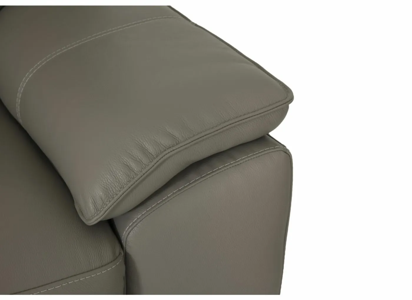 Zetel Singer 2,5+2-zit - leder - taupe
