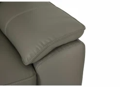 Zetel Singer 2,5+2-zit - leder - taupe met relax