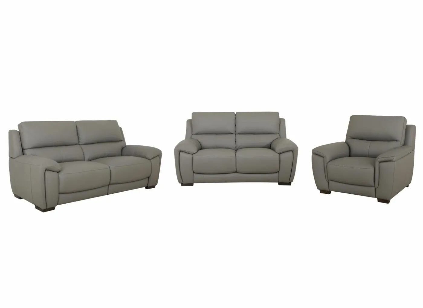 Zetel Sneak 2,5+2+1-zit - leder - elephant