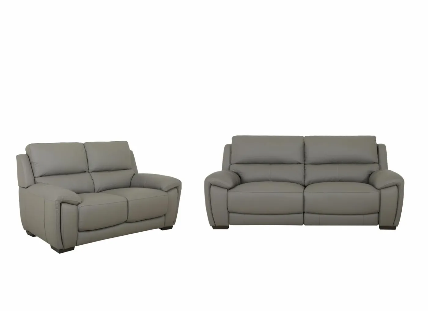 Zetel Sneak 2,5+2-zit - leder - elephant