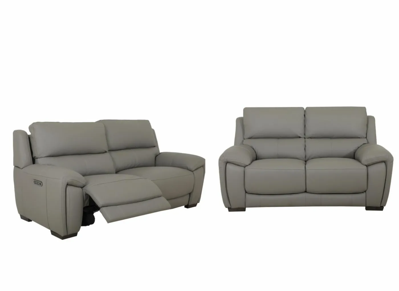 Zetel Sneak 2,5+2-zit - leder - elephant