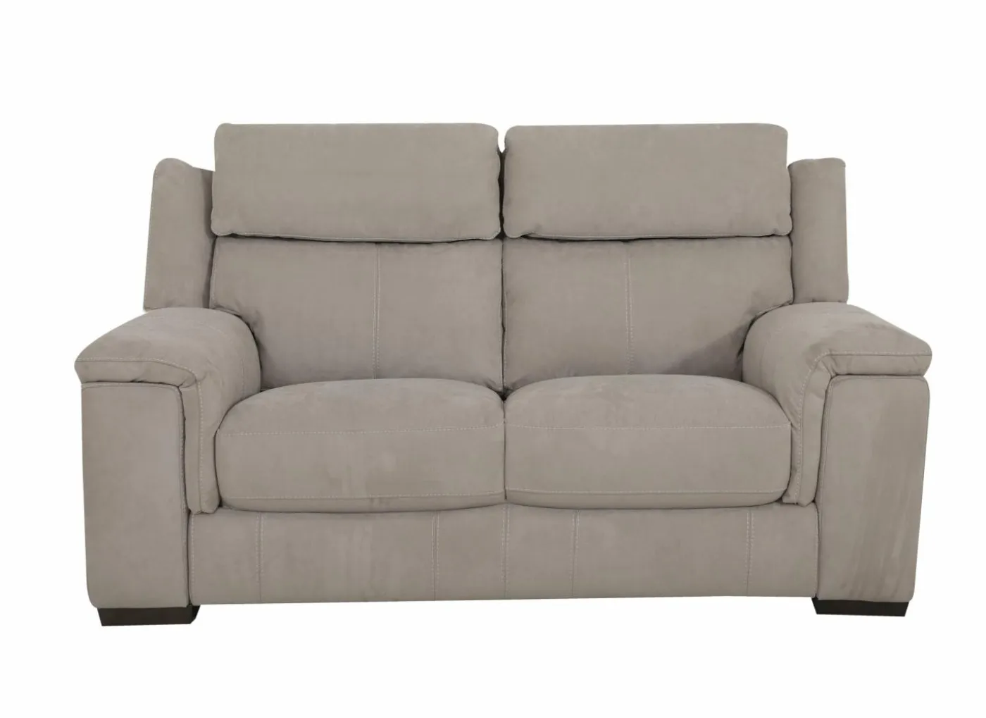 Zetel Still 2-zit - stof - silver grey