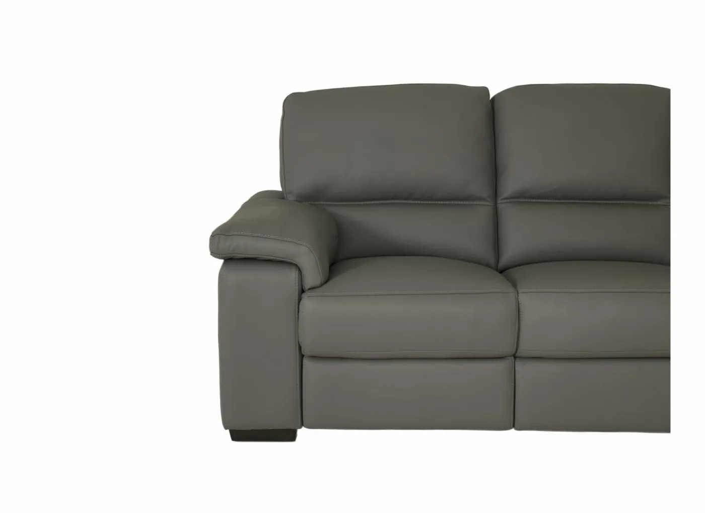 Zetel Tributo 3+2-zit - leder - elephant royal met relax