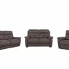 Zetel Twitch 2,5+2+1-zit - stof - grijs