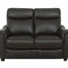 Zetel Wise 2-zit - leder - walnut