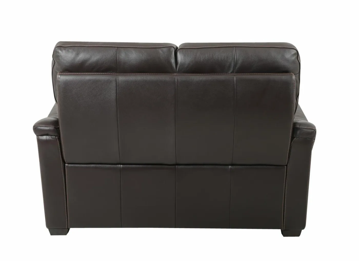 Zetel Wise 2-zit - leder - walnut