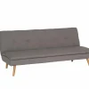 Zetelbed Fjord 1 persoons - 183x86cm - stof - grijs