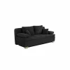 Zetelbed Lindau 2 persoons - 203x106cm - stof - zwart