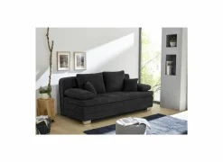 Zetelbed Lindau 2 persoons - 203x106cm - stof - zwart