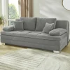 Zetelbed Lindau 2 persoons 203x106cm - stof - grijs