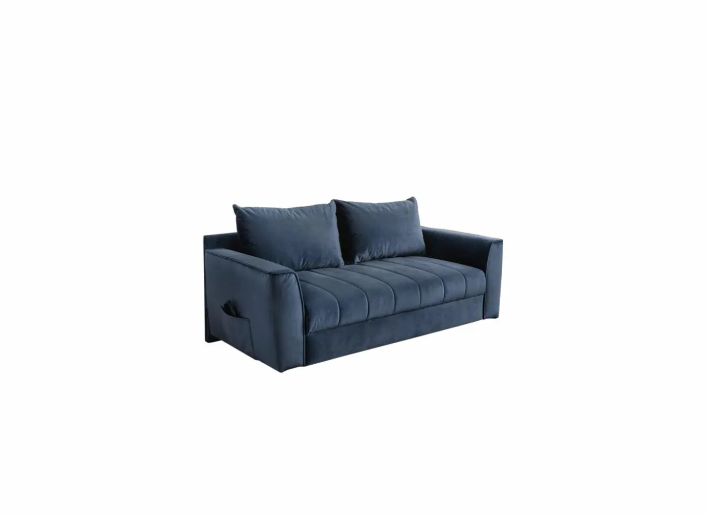 Zetelbed Rick 2-zit - stof - blauw
